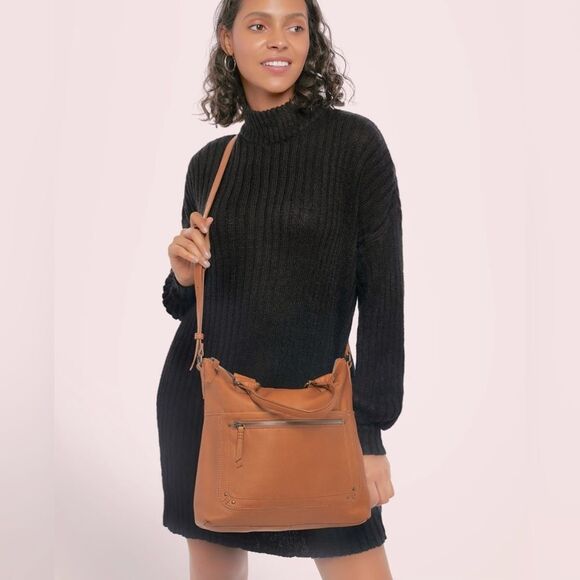 American Leather Co Jamestown light brown leather tote - Picture 2 of 16